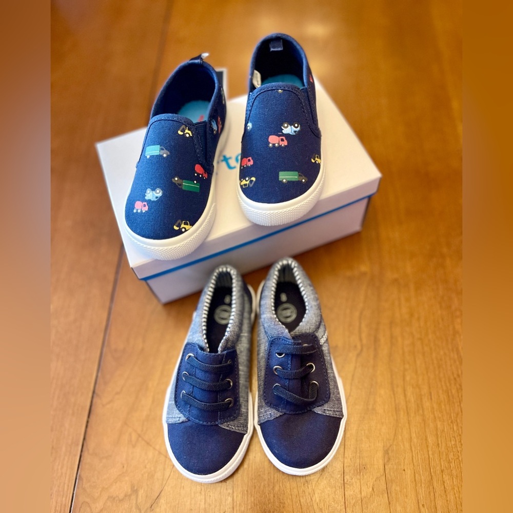 toddler boy shoes size 8 Carters and Wonder Nation